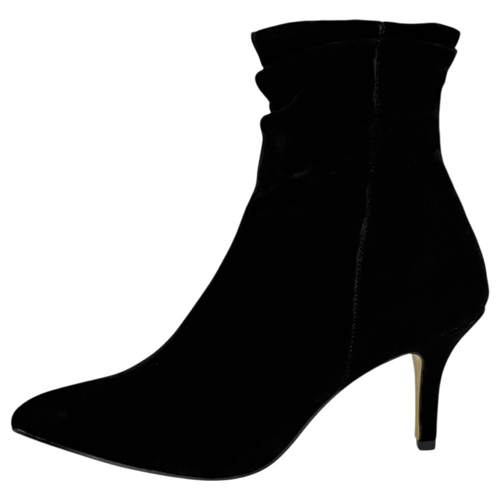 Bella Bita Danielle Black Kidsuede Leather Womens Heeled Ankle Boots Size 10M - Picture 3 of 13
